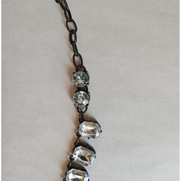 Plunder Crystal Statement Necklace Earrings Set Floral Briolette Jewelry Gift - Picture 9 of 16